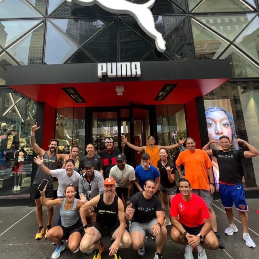 Keep The Pace Run Club runners on a group run